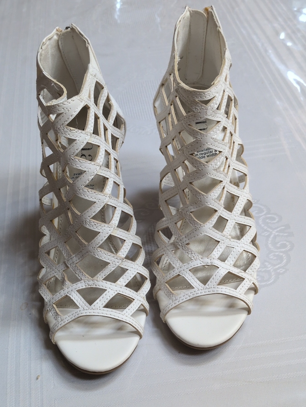 a.n.a White Cage Strappy High Heel Sandals